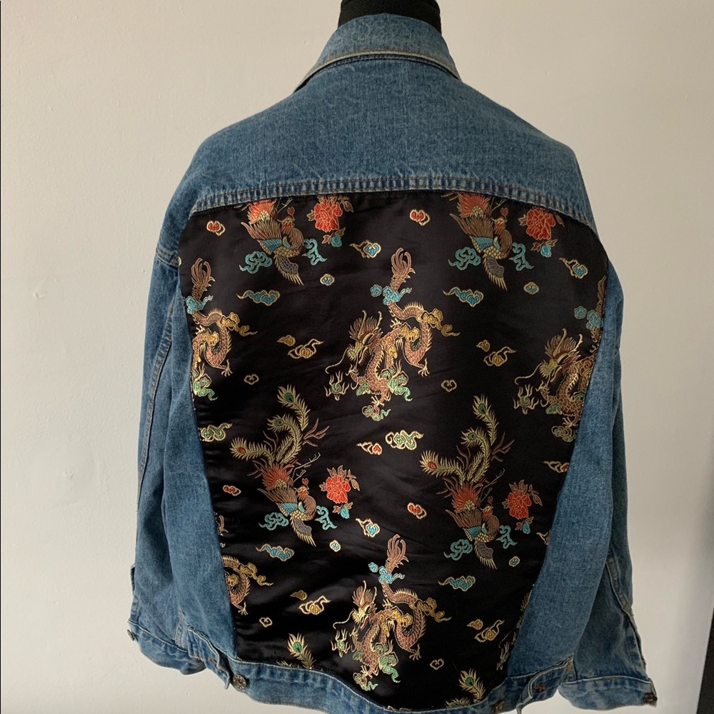 Oversized Asian Inspired Jean Jacket